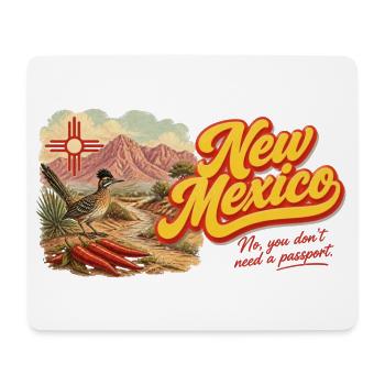 New Mexico Retro Vintage Enchantment Design - Mousepad (Querformat) - Weiß - Vorne