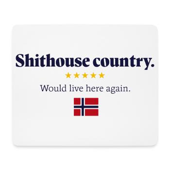 Scheißhaus-Land 5 Sterne - Mousepad (Querformat) - Weiß - Vorne