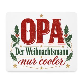 Opa Weihnachtsmann - Mousepad (Querformat) - Weiß - Vorne