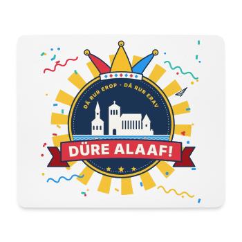 Düre Alaaf Düren Karneval Emblem Rur - Mousepad (Querformat) - Weiß - Vorne