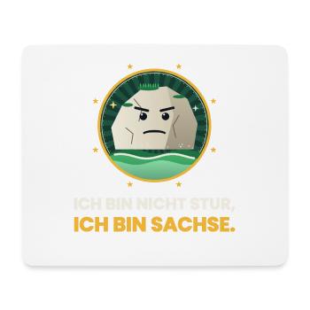 SACHSEN NICHT STUR BIN SACHSE - Mousepad (Querformat) - Weiß - Vorne