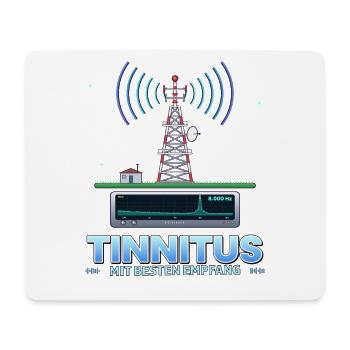 TINNITUS IMMER AUF EMPFANG - Mousepad (Querformat) - Weiß - Vorne