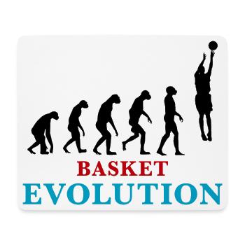 Entwicklung des Basketballs - Mousepad (Querformat) - Weiß - Vorne