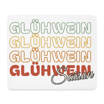 Glühwein Saison - Retro - Mousepad (Querformat) - Weiß - Vorne