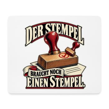 Noch Einen Stempel Vintage - Mousepad (Querformat) - Weiß - Vorne