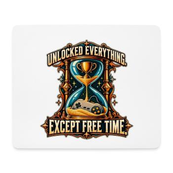 Entsperrt alles, außer Freizeit - Mousepad (Querformat) - Weiß - Vorne