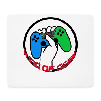 King 0f Geek - Mousepad (Querformat) - Weiß - Vorne