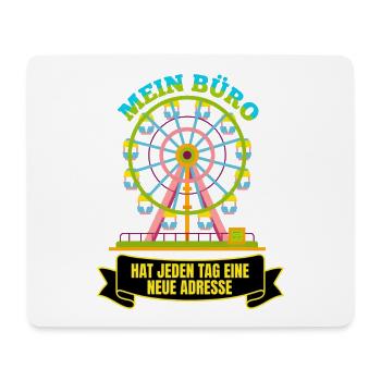 Schausteller Riesenrad Spruch - Mousepad (Querformat) - Weiß - Vorne