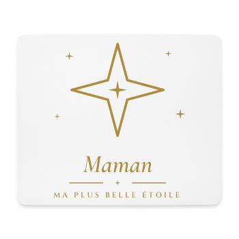 Mama, mein schönster Stern – Mama-Geschenk - Mousepad (Querformat) - Weiß - Vorne