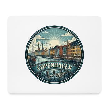 Kopenhagen, Dänemark Reiseabzeichen Nyhavn Souvenir - Mousepad (Querformat) - Weiß - Vorne