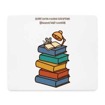 Nur noch ein Kapitelbuch Lover Mouse - Mousepad (Querformat) - Weiß - Vorne