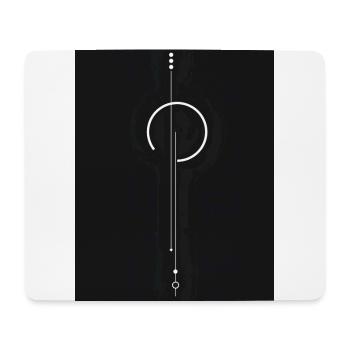 Pendelkreis-Glyphe - Mousepad (Querformat) - Weiß - Vorne