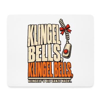 Klingel Bells Pflege Nachtdienst - Mousepad (Querformat) - Weiß - Vorne