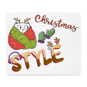 Christmas Style - Mousepad (Querformat) - Weiß - Vorne