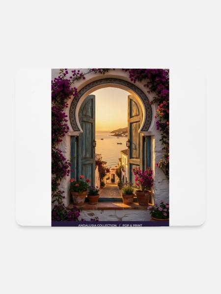 Seaview Arch Andalusia - Mousepad (Querformat) - Weiß