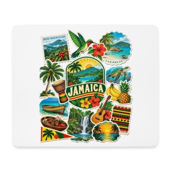 Jamaika Reisesticker - Mousepad (Querformat) - Weiß - Vorne