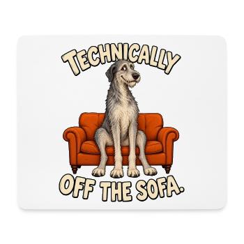 Wolfhound Sofa Regeln - Mousepad (Querformat) - Weiß - Vorne