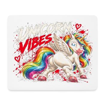 Unicorn Vibes Einhorn - Mousepad (Querformat) - Weiß - Vorne