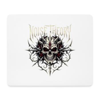 Lärmtheorie – Heavy Metal Skull - Mousepad (Querformat) - Weiß - Vorne