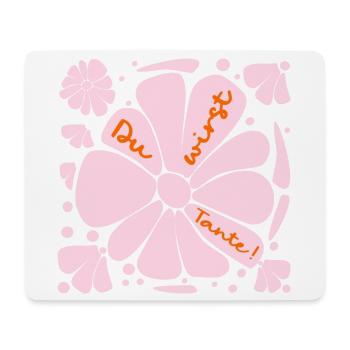 Du wirst Tante, Baby - Mousepad (Querformat) - Weiß - Vorne
