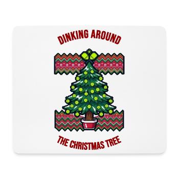 Dinking Around The Christmas Tree Pickleball - Mousepad (Querformat) - Weiß - Vorne