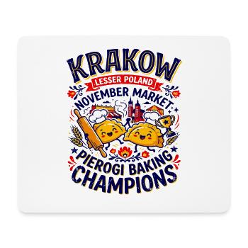 Krakow Lesser Poland Pierogi Baking Champions - Mousepad (Querformat) - Weiß - Vorne
