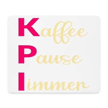 Büro Kaffee Sprüche, KPI - Mousepad (Querformat) - Weiß - Vorne