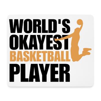 Lustiges Basketballspieler-Geschenk für Basketballspieler - Mousepad (Querformat) - Weiß - Vorne
