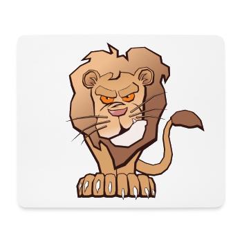Grumpy Lion - Mousepad (Querformat) - Weiß - Vorne
