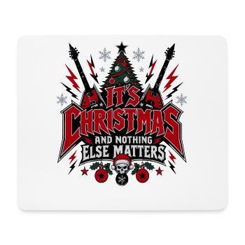 It's Christmas – Heavy Metal Humor - Mousepad (Querformat) - Weiß - Vorne