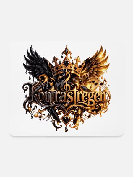 Königlicher Kontrastregen - Mousepad (Querformat) - Weiß
