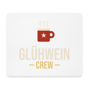 Glühwein-Crew – Weihnachtsmarkt Gruppenshirt - Mousepad (Querformat) - Weiß - Vorne