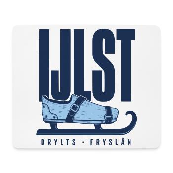 IJlst Drylts Friesland Holzschlittschuh Design - Mousepad (Querformat) - Weiß - Vorne