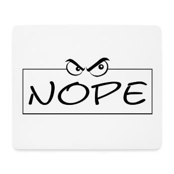 Dunkle Augen Minimalismus - Mousepad (Querformat) - Weiß - Vorne