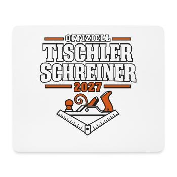 Offiziell Tischler Schreiner – Abschluss 2027 - Mousepad (Querformat) - Weiß - Vorne