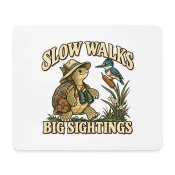 Schildkröte Vogelbeobachter - Mousepad (Querformat) - Weiß - Vorne