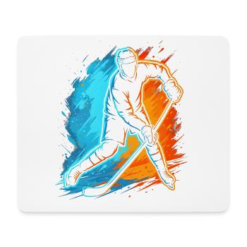 Eishockey Eishockeyspieler Kinder Jungen Hockey - Mousepad (Querformat) - Weiß - Vorne