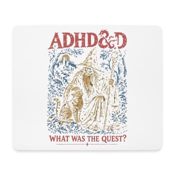 ADHDGOD Der Quest Zauberer - Mousepad (Querformat) - Weiß - Vorne