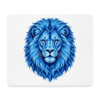 Löwe blaue Löwen aus Afrika König der Tiere - Mousepad (Querformat) - Weiß - Vorne