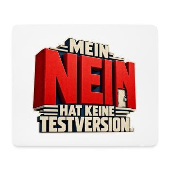 Nein hat Keine Testversion - Mousepad (Querformat) - Weiß - Vorne