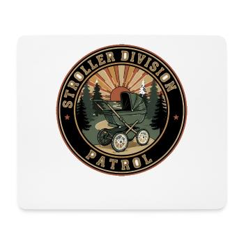 Waldkinderwagen Patrol Abzeichen - Mousepad (Querformat) - Weiß - Vorne