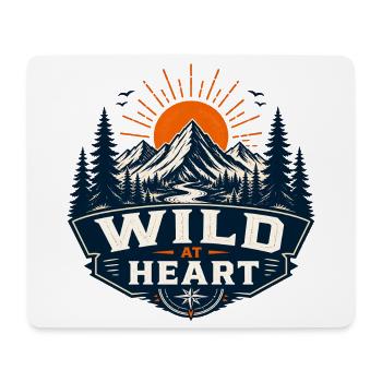 Wild at Heart Bergwelt - Mousepad (Querformat) - Weiß - Vorne