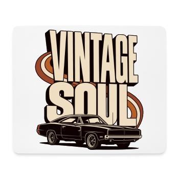 Vintage Soul Classic Car - Mousepad (Querformat) - Weiß - Vorne
