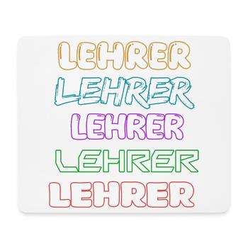 Beruf Lehrer - Mousepad (Querformat) - Weiß - Vorne