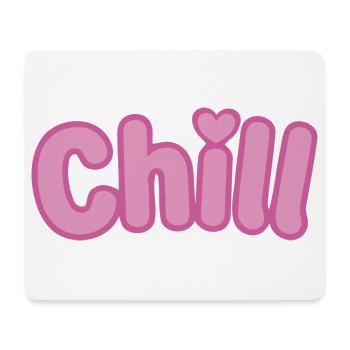 Chill Pink Bubbles Weiche Typografie - Mousepad (Querformat) - Weiß - Vorne