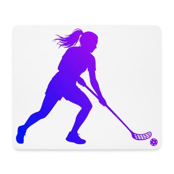 Geschenkidee für eine Ballsportlerin mit Salibandy - Mousepad (Querformat) - Weiß - Vorne