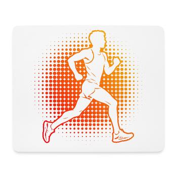Geschenkidee für einen Running mit Marathonlaufen - Mousepad (Querformat) - Weiß - Vorne