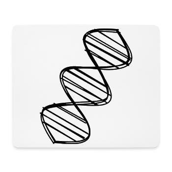 DNA Doppelhelix handgezeichnet - Mousepad (Querformat) - Weiß - Vorne