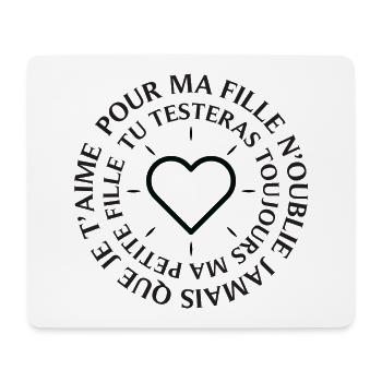 Für meine Tochter wirst du immer Marmelade testen und vergessen... - Mousepad (Querformat) - Weiß - Vorne