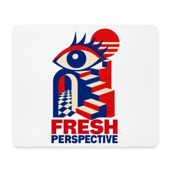 Frische Perspektive Augenstufen - Mousepad (Querformat) - Weiß - Vorne